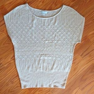 Lacey Shell, NY & Co., Ecru, Sz S  5/$25